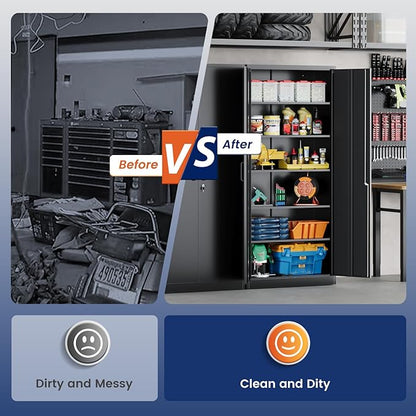 Yizosh Metal Garage Storage Cabinet