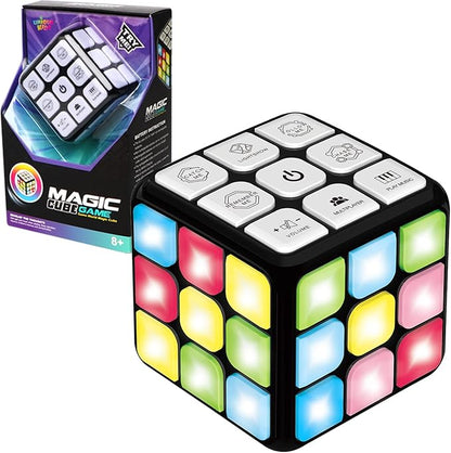 UNIQUE KIDS Flashing Cube Electronic Memory & Brain Game | 7-in-1 Handheld Game for Kids | STEM Toy for Boys & Girls | Fun Gift Toy for Ages 6-12