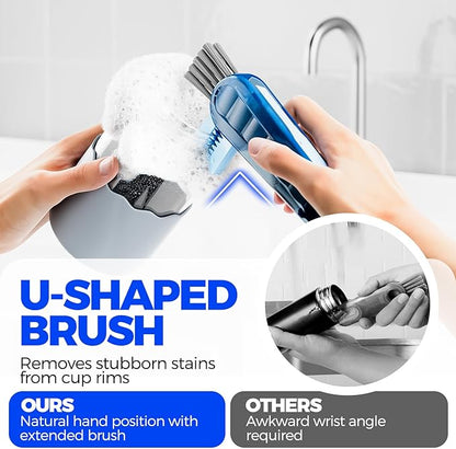 6 PACK Holikme 4 in 1 Cup Lid Cleaning Brush Set