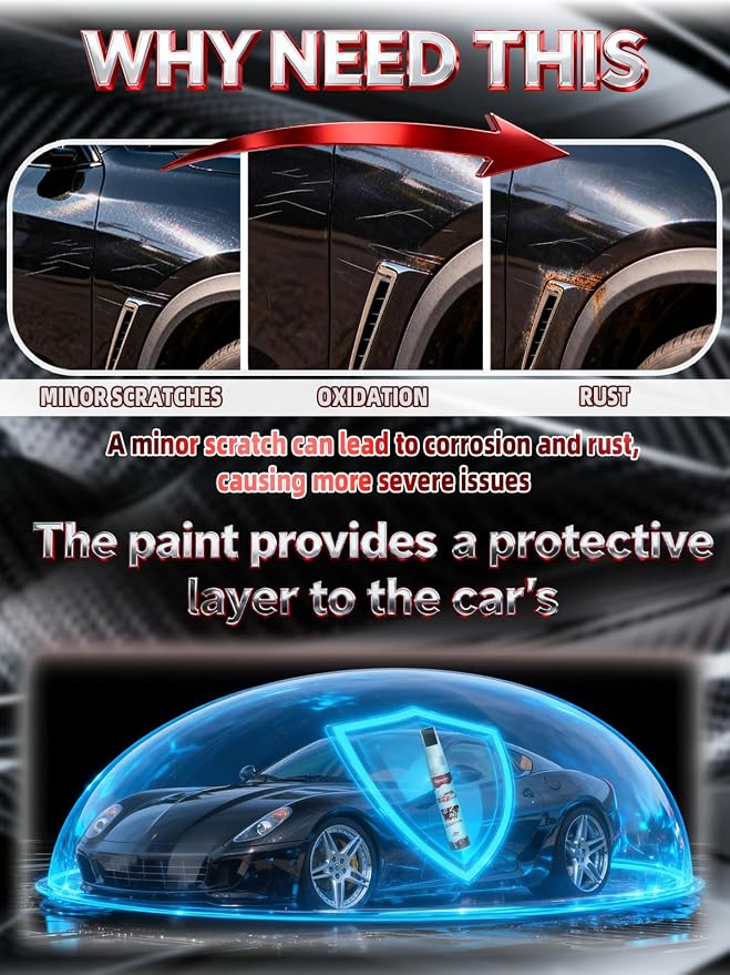 NH-877P/138P Sonic Gray Pearl Car Touch Up Paint for Honda, Color Accurate Two-In-One Car Paint Scratch Repair Pen, Professional Scratch Remover for Vehicles Chips and Nicks Scuff