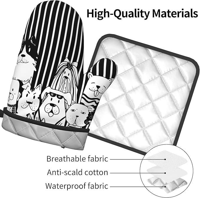 Dog Pot Holders and Oven Mitts