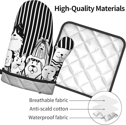 Dog Pot Holders and Oven Mitts