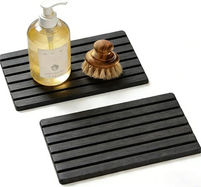 2 PCS Water Absorbing Diatomite Coasters, Stone Drying Mat