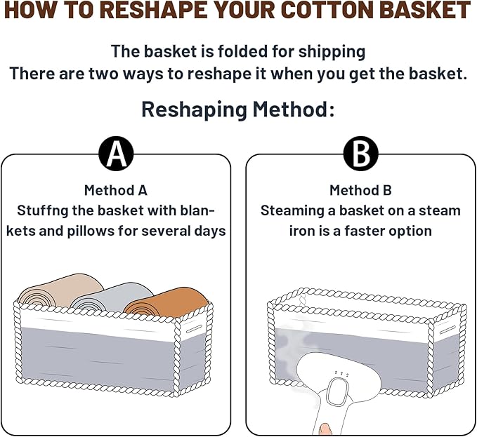 MiniArk Small Storage Baskets for Organizing | Closet Organizer Bins | Shelf
