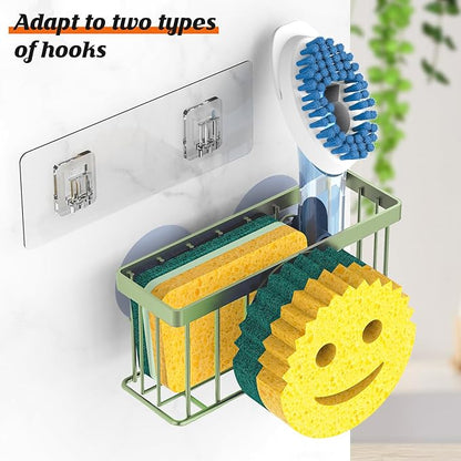 MURLONG Sponge Holder Smiley Face, Sink Caddy, Sink Organizer