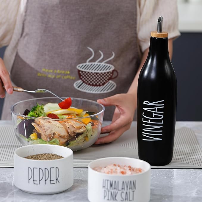 HOMCDALY Ceramic Olive Oil Dispenser