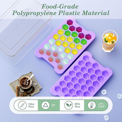Mini Ice Cube Tray for Freezer: Small Plastic Ice Cubes Trays for Freezer
