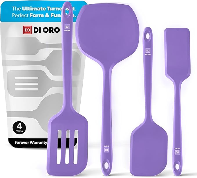 New DI ORO Silicone Turner Spatula Set