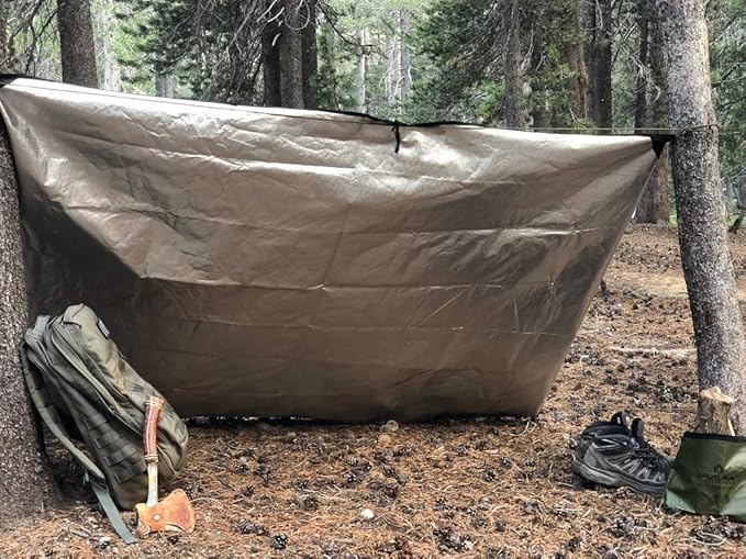 Arcturus Insulated Tarp | Reusable Heavy Duty Thermal Survival Blanket ??60 x 82 in, Reflects 90% Body Heat, Waterproof, Windproof, 3-Layer Design, Reinforced Grommets, Blue