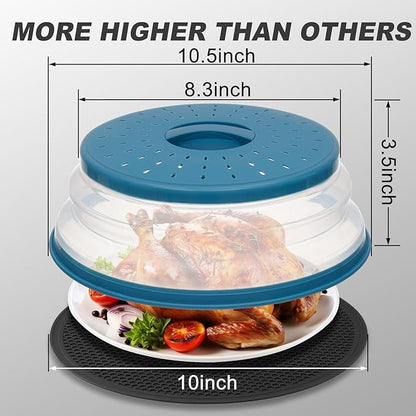 2 in 1, WENWELL Microwave Splatter Cover