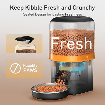 2025 Upgraded Automatic Cat Feeder - 4L Timed Auto Pet Feeder