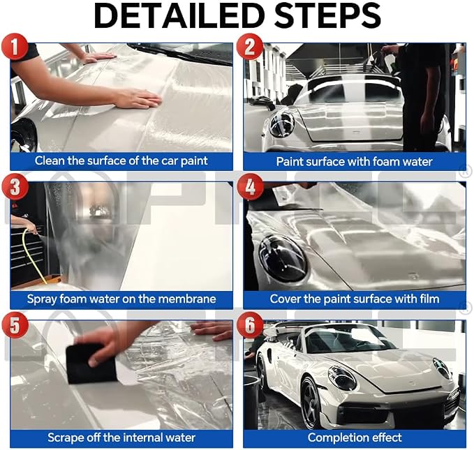 for Toyota Corolla GR 2023-2024 TPU Clear 9Mil Pre-Cut Paint Protection Film Car Vinyl Wrap,PPF Transparent Protective Anti-Scratch Self Adhesive Waterproof Car Wrap Film,for Door