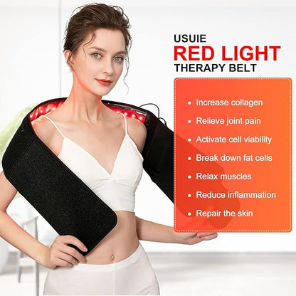 USUIE Red Light Therapy Belt, Infrared Light Therapy Wrap Red Light Therapy