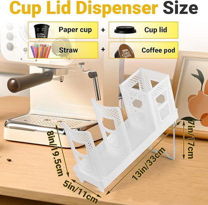 Cup and Lid Holder, Disposable Paper Cup Dispenser