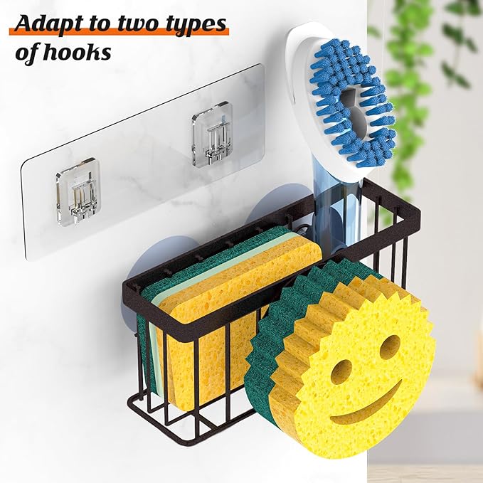 MURLONG Sponge Holder Smiley Face, Sink Caddy