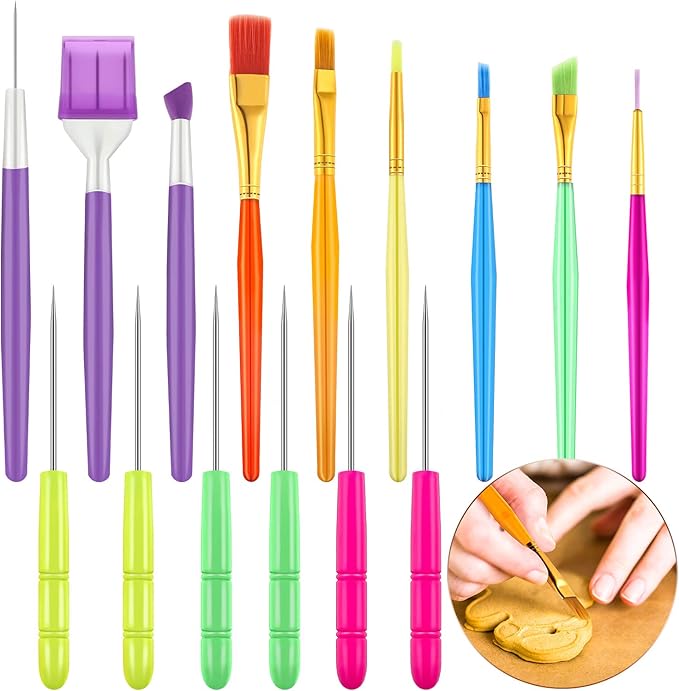 Boao 15 Pcs Cookie Decorating Supplies Tool Set Includes 6 Cookie Decorating