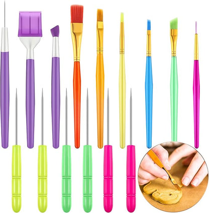Boao 15 Pcs Cookie Decorating Supplies Tool Set Includes 6 Cookie Decorating