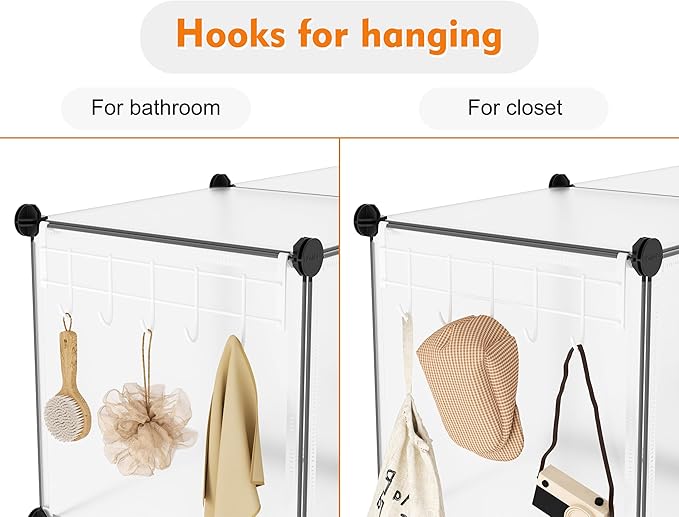 HOMIDEC 6-Cube Storage Organizer, Closet Organizer Storage Shelf Bookcase