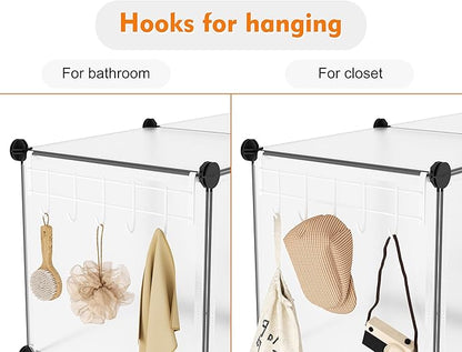 HOMIDEC 6-Cube Storage Organizer, Closet Organizer Storage Shelf Bookcase