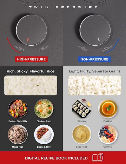 CUCKOO Twin Pressure Rice Cooker 6-Cup Uncooked / 12-Cup Cooked