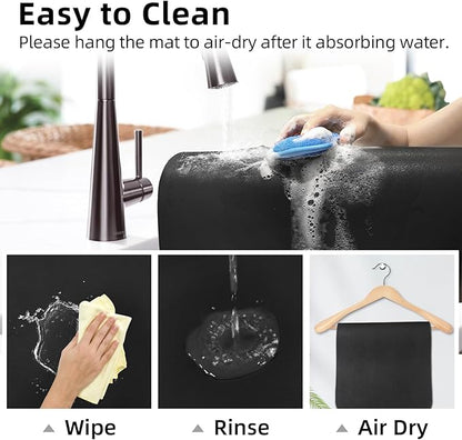 LOPNUR Kitchen Dish Drying Mat, 31.5"x17" Extra Large Dish Drying Mats