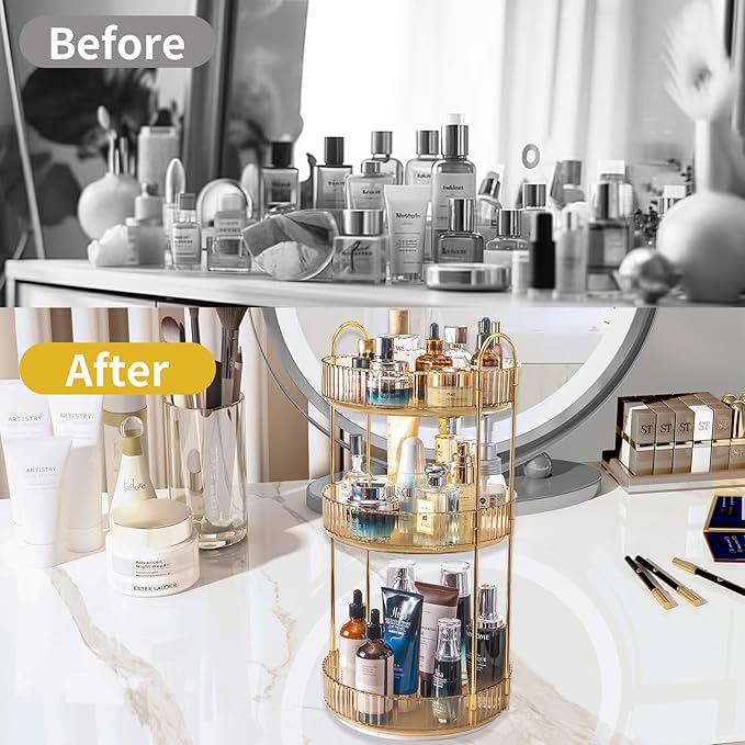 Asayuee 360 Rotating Makeup Organizer