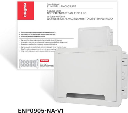 Legrand - OnQ Cable Management, In-Wall Media Box, Dual Purpose Structured