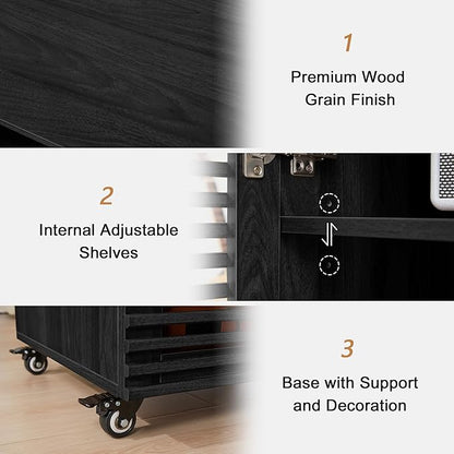 LEVNARY 5-Tier AV Media Cabinet