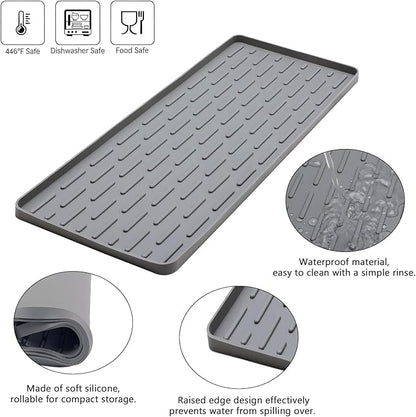 Silicone Coffee Mat, Eco-friendly, Hygienic Drying Pad, Leak-Proof and Non-Slip