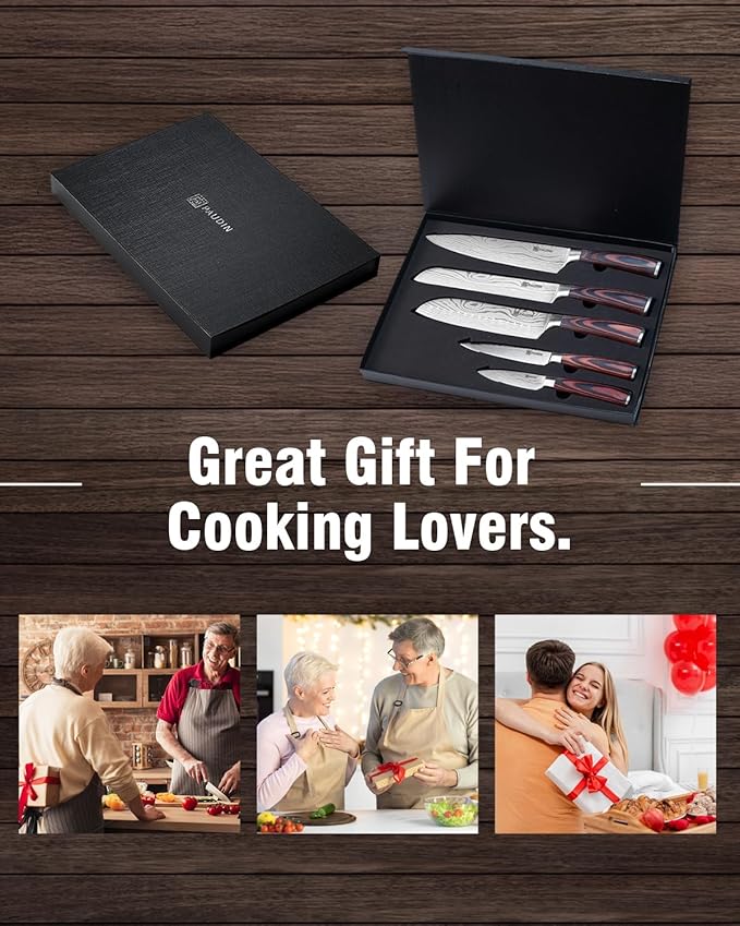 PAUDIN Knife Set, Stainless Steel Chef Knife Set