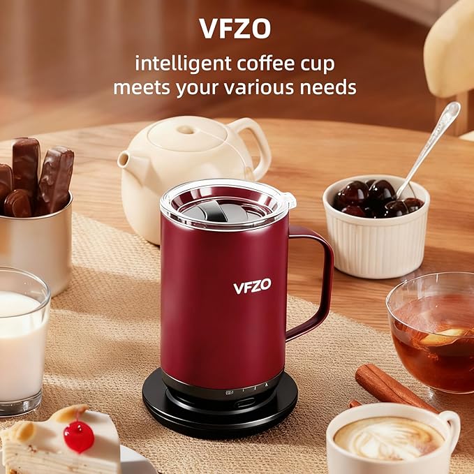 Self Heating Coffee Mug, High-Capacity- 18 oz, 180 Min Battery Life, Smart