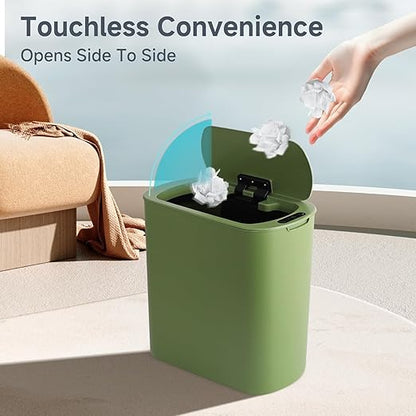 TIPGO 5 Gallon Motion Senor Bathroom Trash Can