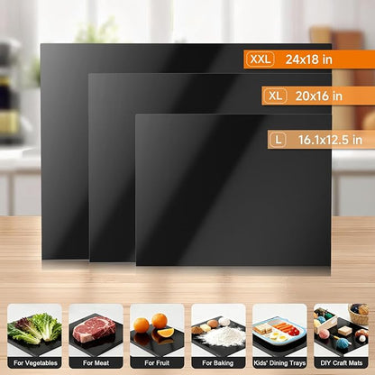 Black Cutting Boards for Kitchen, Acrylic Cutting Board