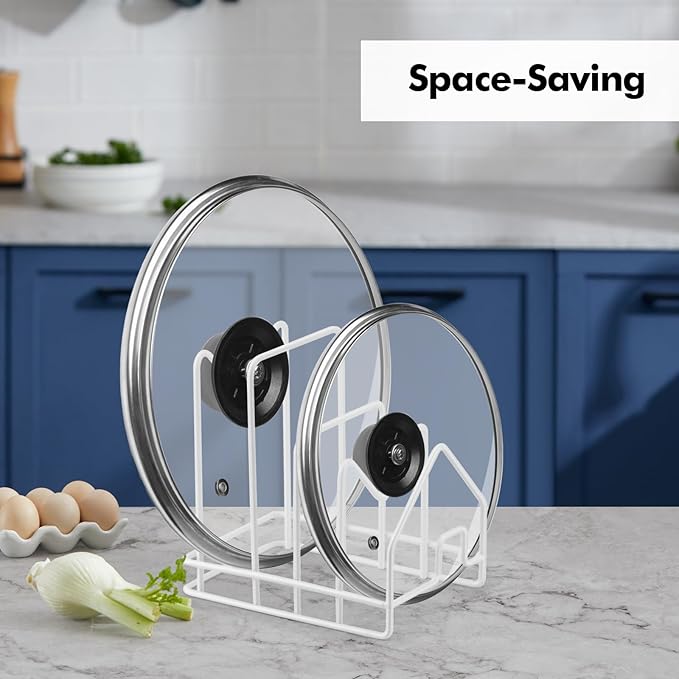 Poeland Kitchen Pot Lid Organizer, Pan Rack