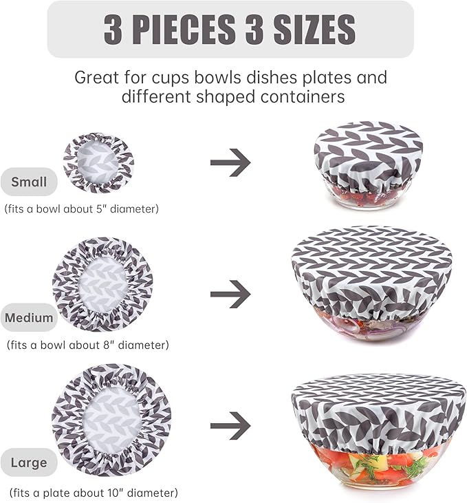 wegreeco Elastic Reusable Bowl Covers