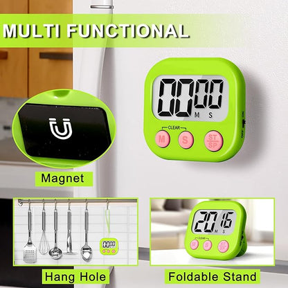 ZILLEEN Classroom Timer for Kids Teachers 4 Pack Digital Timers