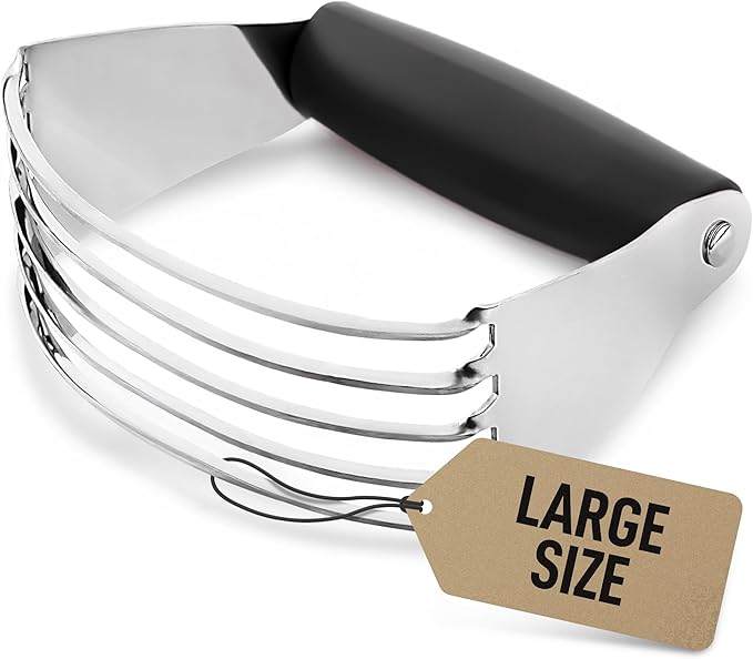 Zulay Kitchen Large 4-Inch Dough Blender Top Professional