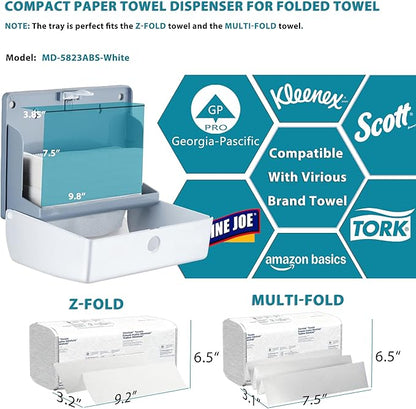 Folded Paper Towel Dispenser Wall: Modunful Compact ABS Dispenser