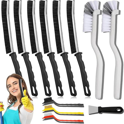 Crevice Cleaning Brush Set – Hard Bristle Gap Cleaning Tool