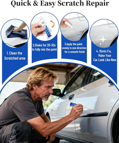 Granite Crystal Metallic PAU/LAU Touch up Paint for Jeep-Exact Match Scratch Repair Kit 2-In-1 Premium Car Paint Pen for Chips & Nicks