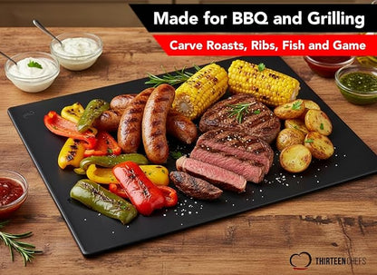 Thirteen Chefs Extra Large 24 x 18 Black Cutting Board