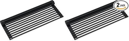 Kraus Multipurpose Workstation Sink Roll-Up Dish Drying Rack, Colander and