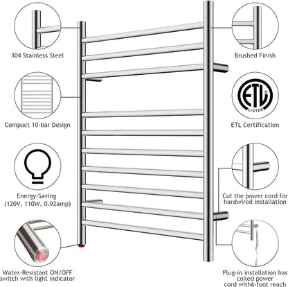 HEATGENE Towel Warmer, Compact Electric Towel Warmer
