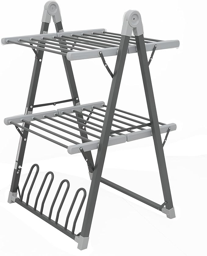 SHARNDY Electric Heated Clothes Drying Rack, Foldable Heated Garment Dryer