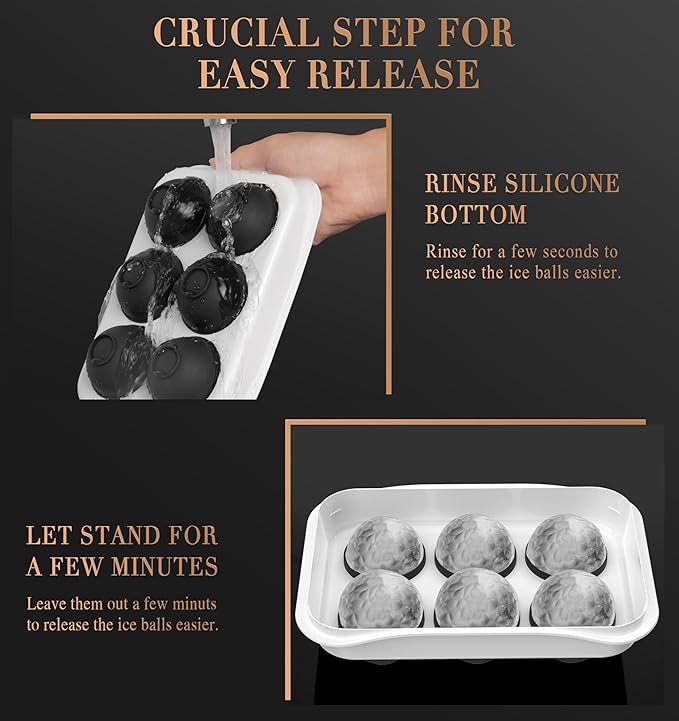 Round Ice Cube Mold with Lid