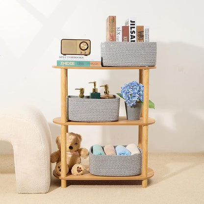 MiniArk Small Storage Baskets for Organizing | Closet Organizer Bins | Shelf