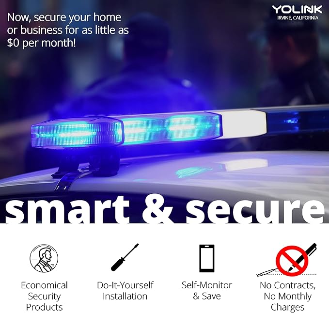 YoLinK LoRa Smart Door Sensor Starter Kit: 1/4 Mile Open-Air Range, Door