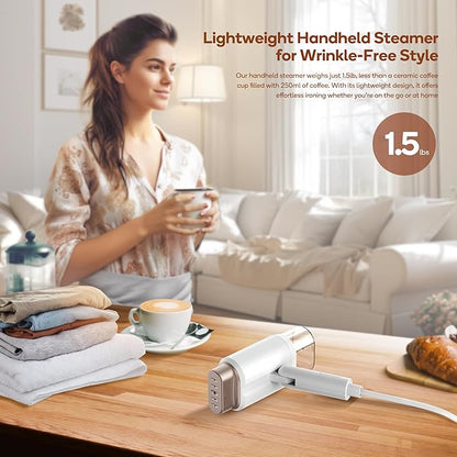 Newbealer Steamer for Clothes, 1200W Travel Steamer