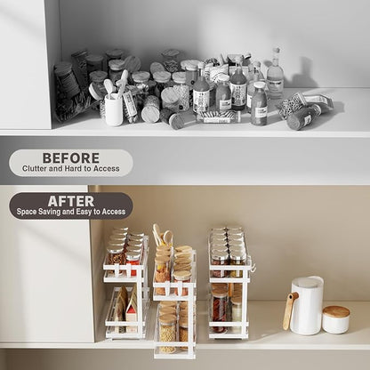 Magheo Pull Out Spice Rack Organizer