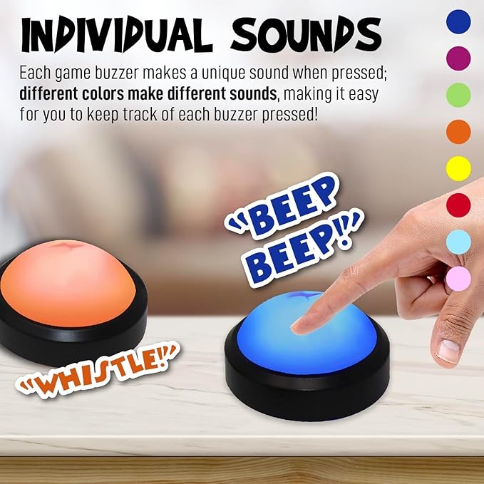 Teacher's Choice Light Up Game Buzzer System, Displays The Winning Player Loud